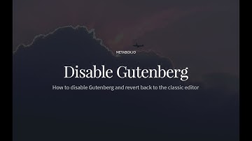 WordPress 5.0 Update Problem | Classic Editor Page Builder