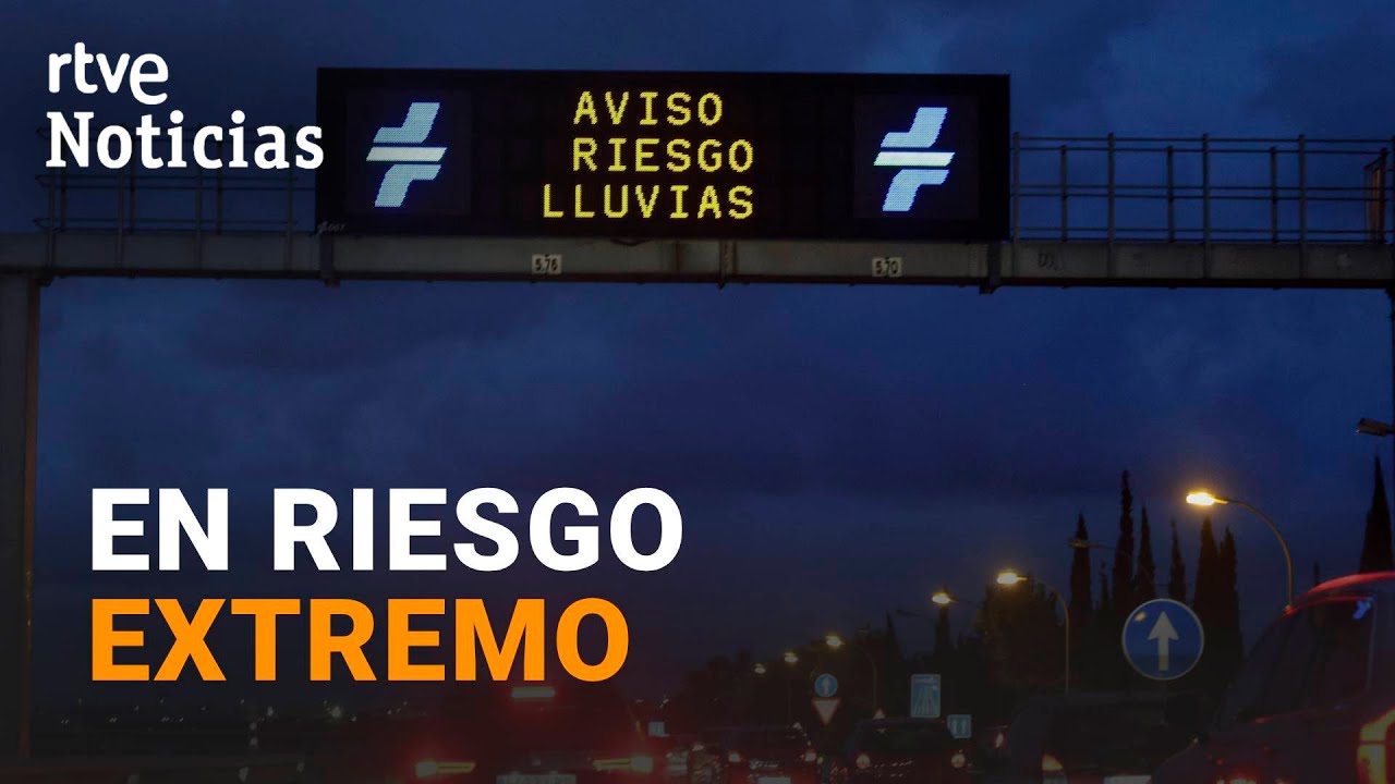 AVISO ROJO: Valencia, Tarragona y Castellón sufren INTENSAS LLUVIAS | RTVE Noticias