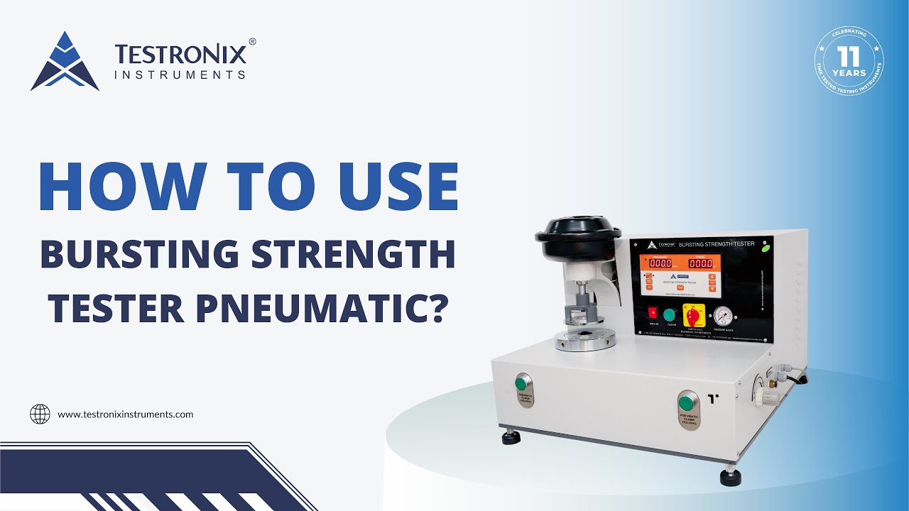 How to Use Bursting Strength Tester Pneumatic? - YouTube