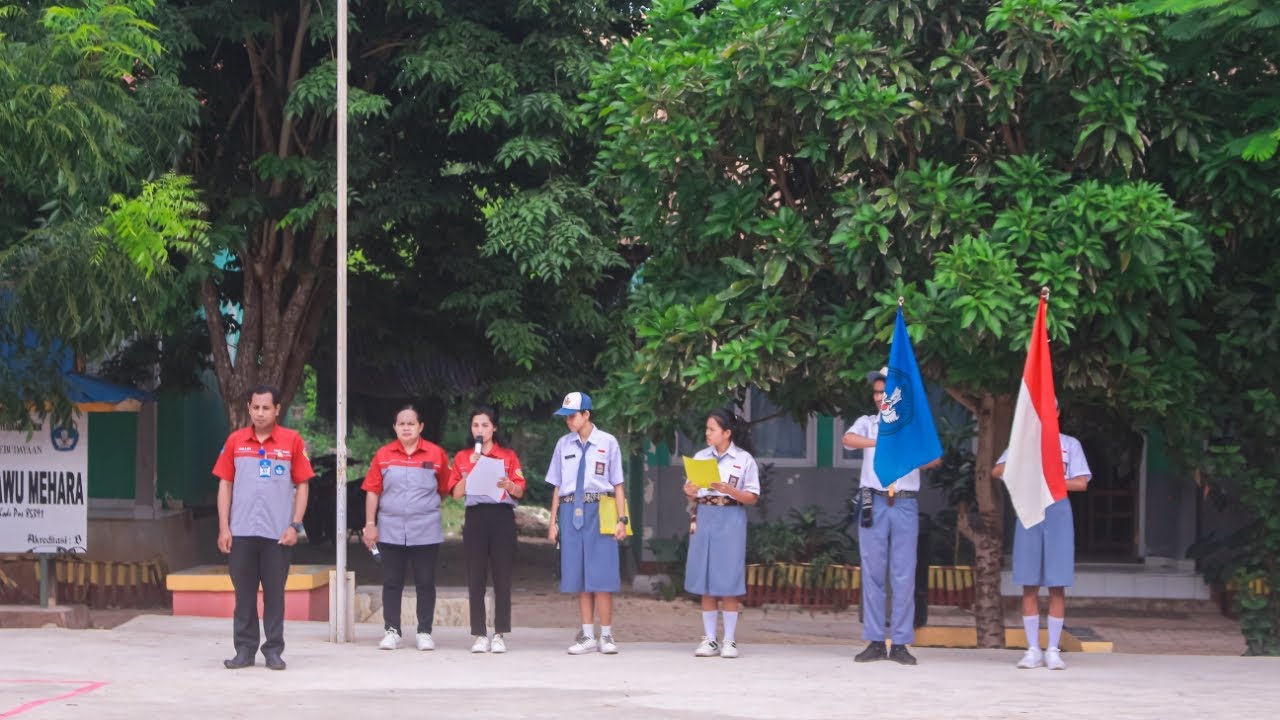 UPACARA PELANTIKAN BADAN PENGURUS OSIS - SMA NEGERI 1 HAWU MEHARA // TA /2024 - 2025