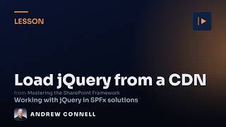 Add jQuery to SPFx & Load It from a CDN