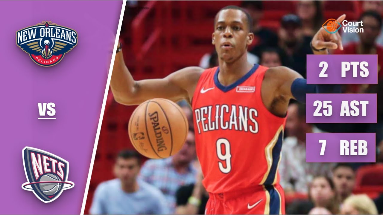 TB - Rajon Rondo - 2 Points, 25 Assists, 7 Rebounds vs Nets - 2017 