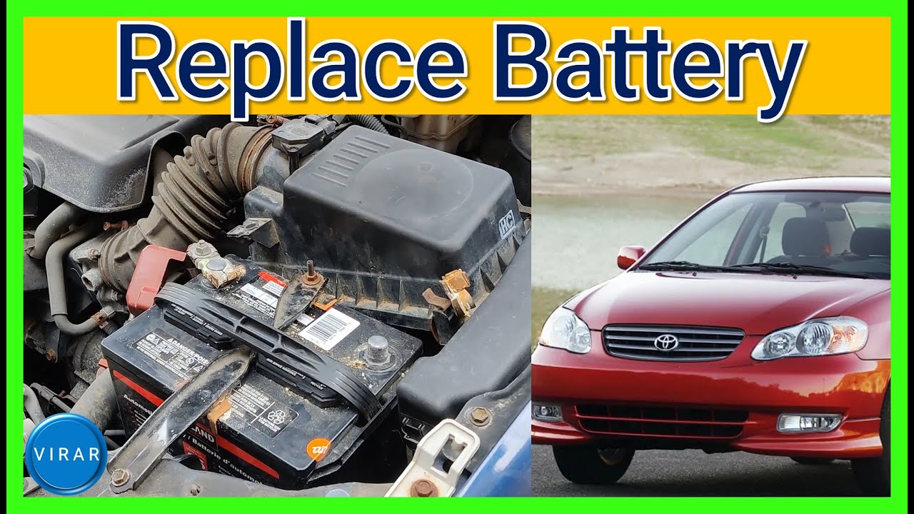 How to [EASILY] Replace the Battery - Toyota Corolla (2003-2008) - YouTube