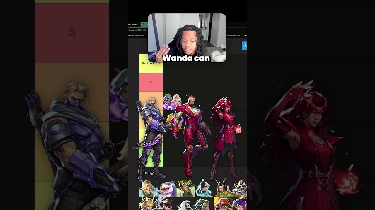RANKING EVERY HERO IN MARVEL RIVALS | #gaming #ricey #streamer #shorts #marvelrivals #ninja