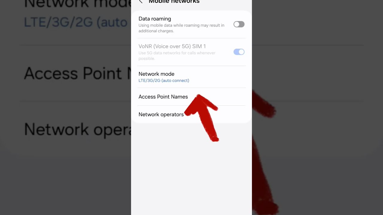 Set Mobile Network 5g 4g 3g Connect Samsung Galaxy A15 A25 New Ytshorts Trending Ytviral