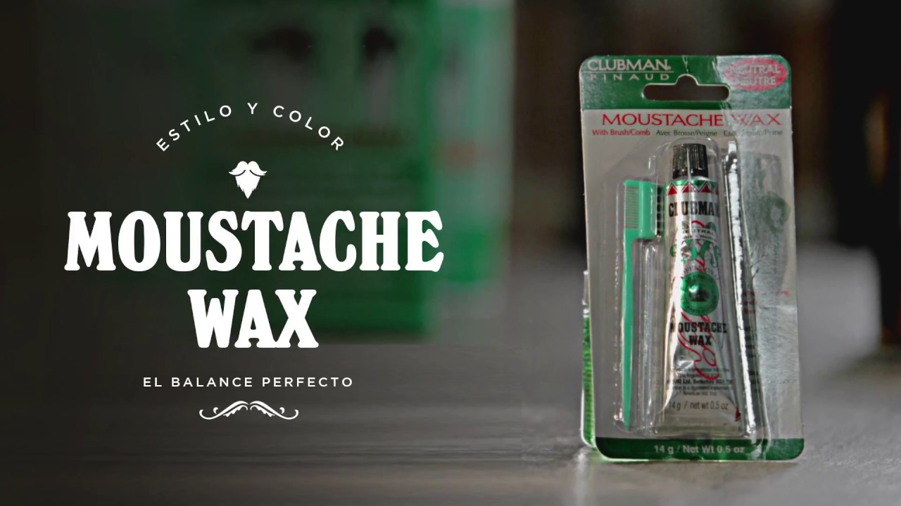 Clubman Pinaud MOUSTACHE WAX YouTube