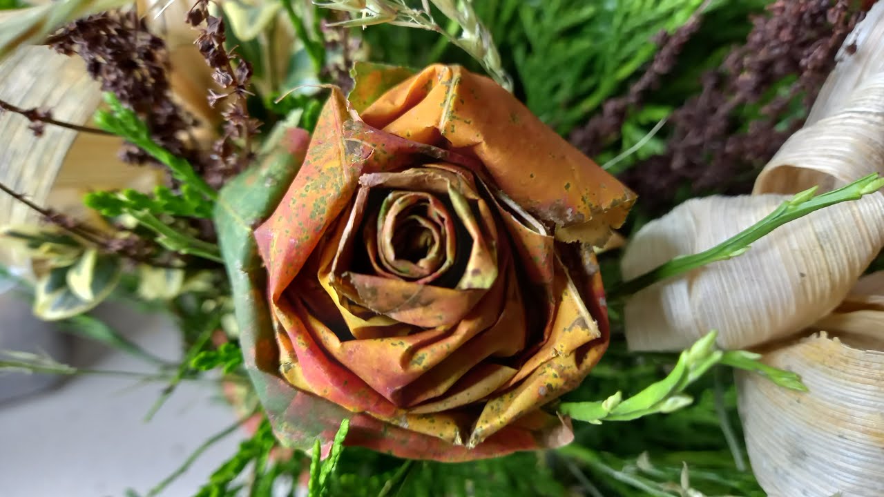 Honzík Lací - Návod: Růže z javorových listů