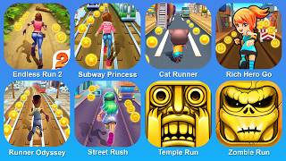 Endless Run 2,Subway Princess,Cat Runner,Rich Hero Go,Runner Odyssey,Street Rush,Temple Run screenshot 1