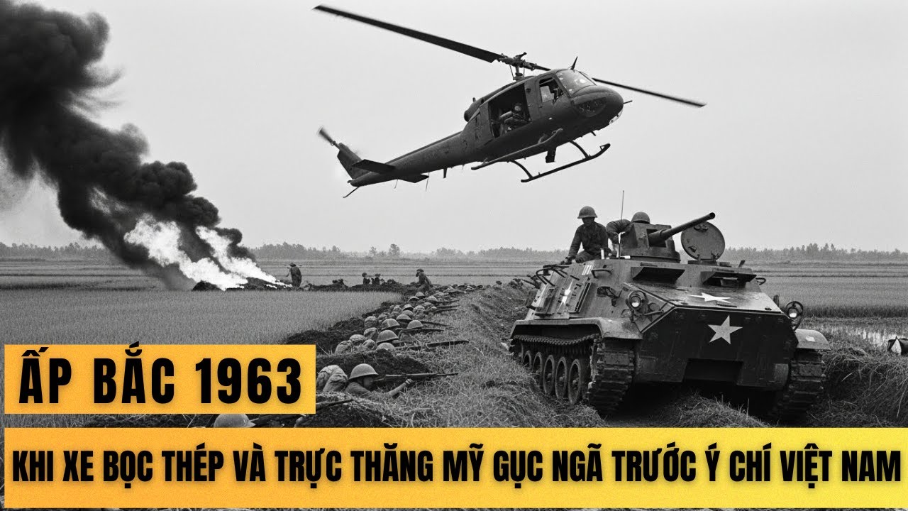 ẤP BẮC 1963 – KHI XE BỌC THÉP VÀ TRỰC THĂNG MỸ GỤC NGÃ TRƯỚC Ý CHÍ VIỆT NAM