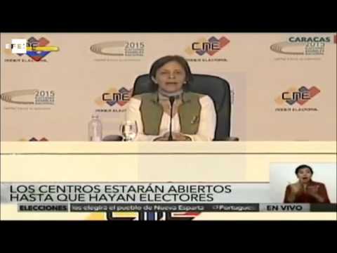CNE extiende el cierre de los centros de votación en Venezuela una hora más