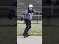 look at this guy riding sideways on some kind of wheeled plates #skate #skates #gadget #woodskates