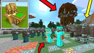 Craft World Block Crazy Diamonds Armor & Pillager Raid Multiplayer Survival Gameplay 💎⛏️ screenshot 5
