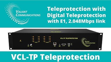 Digital Teleprotection with E1, 2.048Mbps link || Valiant Communications