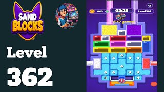 Sand blocks drop puzzle level 362  solution and walkthrough 