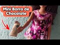 Barra de chocolate EM MINIATURA para BARBIE | Sem impressão e biscuit | de EVA