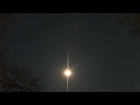 Full Moon Night Sky Time Lapse - December 20 2021 - 4K