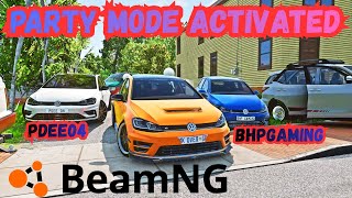 Golf 7R CRAZY DRIVE WITH FRIENDS! 🚗💨 | BeamNG.drive Fun Run