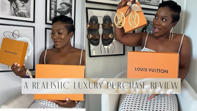 Unbox Louise Hoop PM Earrings #SeeHerGreatness #louisvuitton #gold #ho