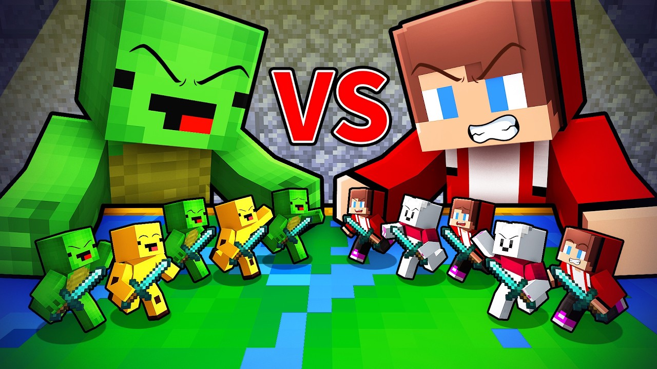 Mikey vs JJ TINY BATTLE CHALLENGE in Minecraft - Maizen