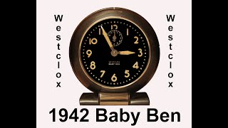 1942 Baby Ben Westclox Alarm Clock 6 Jewels #17