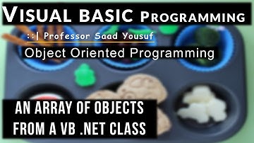 How to create an array of VB.net objects from a VB .net class