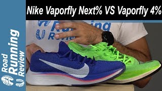 Nike Vaporfly Next% vs Vaporfly 4% | ¿Con cuál te quedas? - YouTube