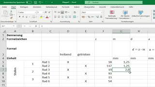 Stirnradgetriebe Mit Excel Berechnen Youtube