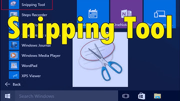 How to take a screenshot on windows 10 ?  Snipping Tool