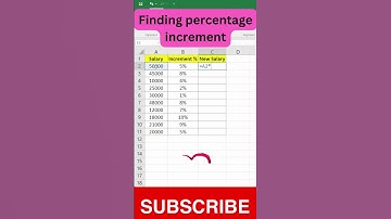 Salary increment in Excel