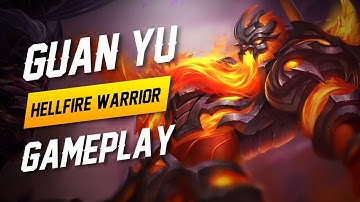 Heroes Evolved: HELLFIRE WARRIOR SKIN!! Guan Yu Gameplay