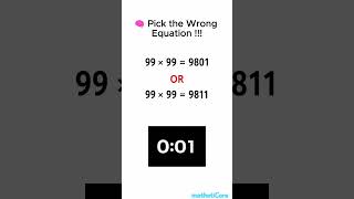 🧠 Find the Wrong Math Equation! Can You Spot It? 👀 #math #mathstricks #viral #shorts #satisfying