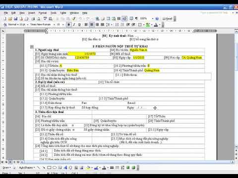 Video: Cách điền Tờ Khai đất đai