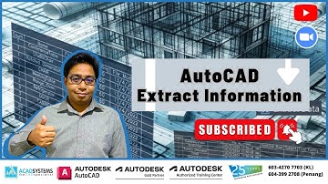 AutoCAD Extract Information