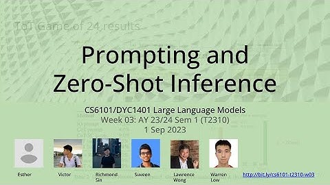 03: Prompting and Zero-Shot Inference – Large Language Models (NUS CS6101 NUS.WING)