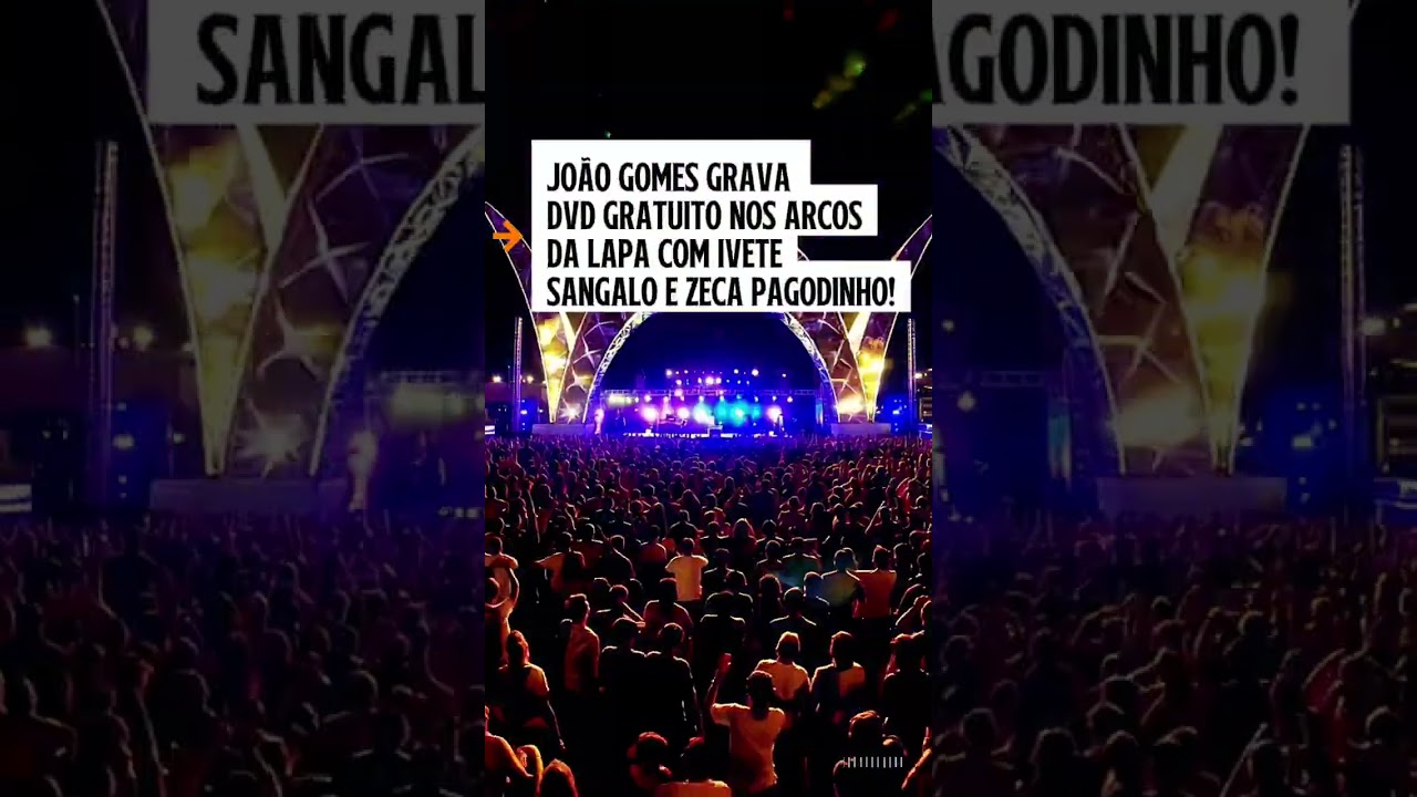 🎤🌴 **João Gomes grava DVD gratuito nos Arcos da Lapa neste domingo!