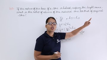 Class10th – RD Sharma - Problem-10 on Surface area and Volume of a Cone | Tutorials Point