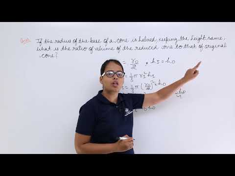 Class10th – RD Sharma - Problem-10 on Surface area and Volume of a Cone | Tutorials Point
