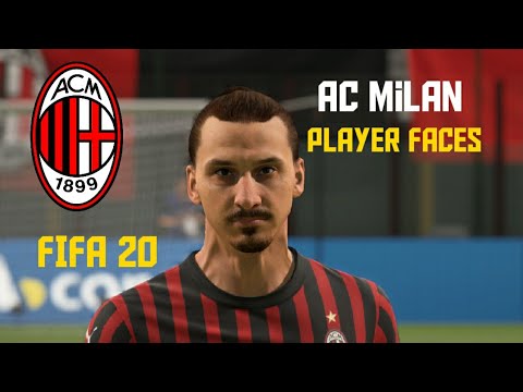 FIFA 20 AC Milan Player Faces - YouTube