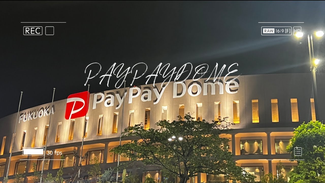 야구 직관 브이로그 | NPB | 소프트뱅크 호크스 | 주니치 드래곤스 | 후쿠오카 페이페이돔