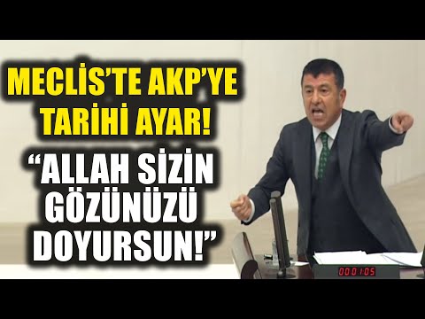 Veli Ağbaba'dan AKP'ye Meclis'te Tarihi Ayar: Allah Gözünüzü Doyursun!