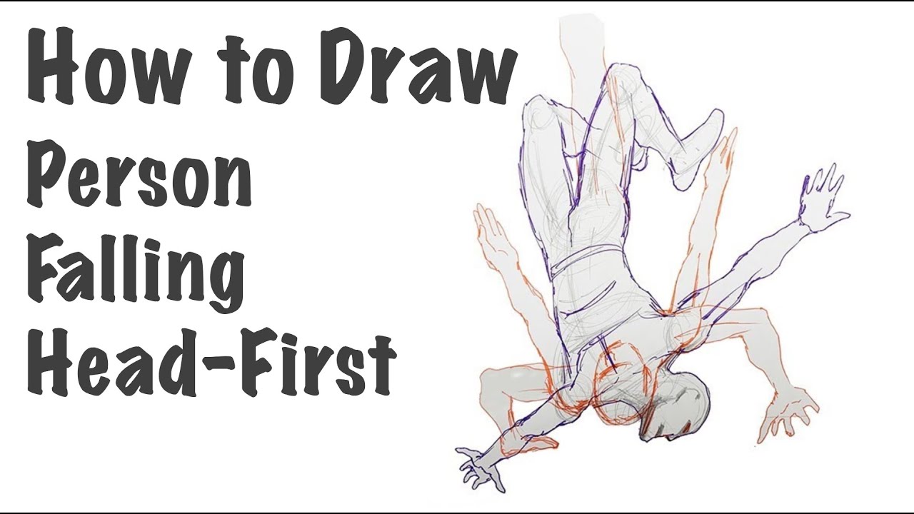 Fall something. Falling draw. Sketch Falling person. Falling first person. Falling head.