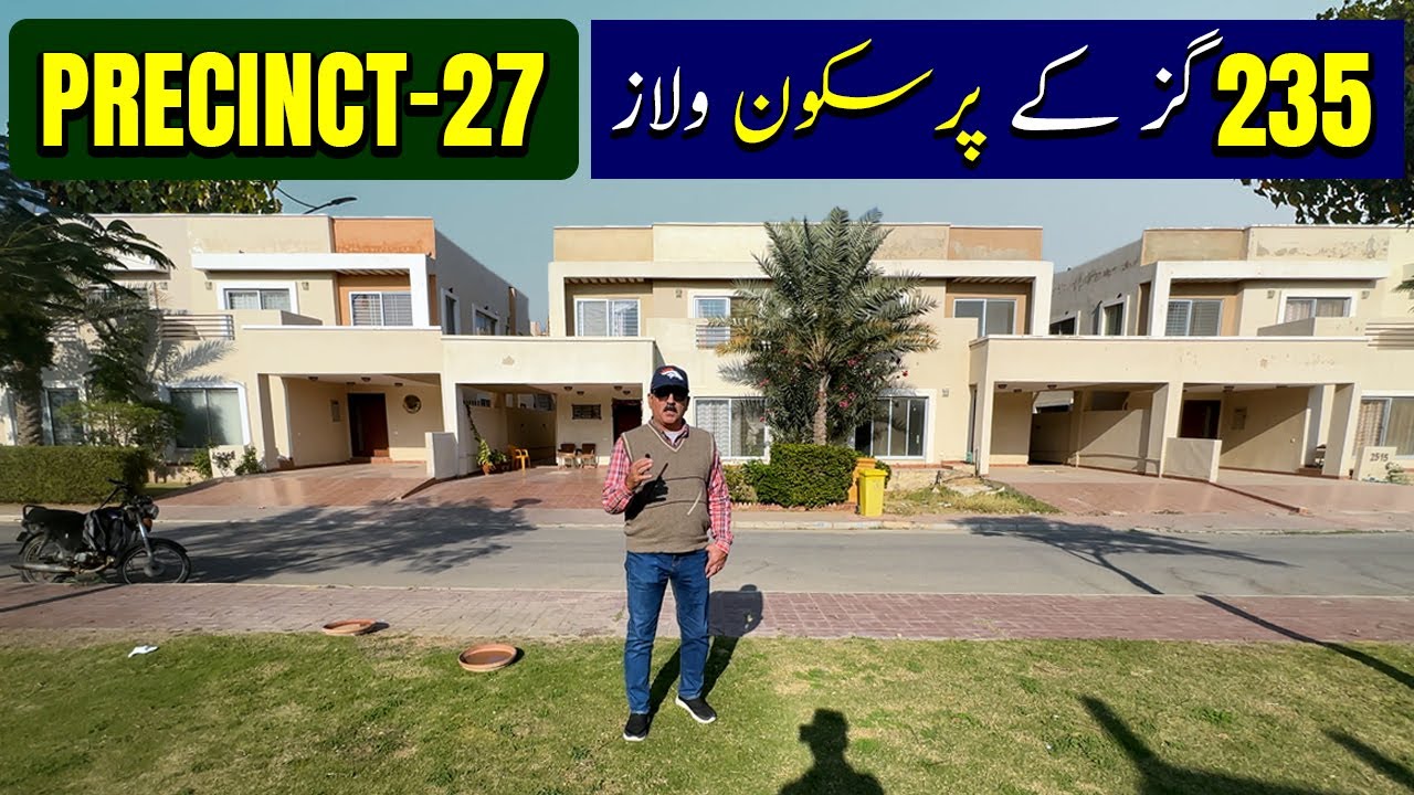 Precinct-27 – Peaceful 235 Sq. Yards Villas | Bahria Town Karachi