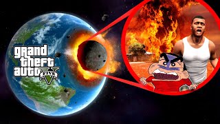 Shinchan and Franklin DESTROYED the GTA 5 WORLD! (Planet Explodes) | Amaan Ansari