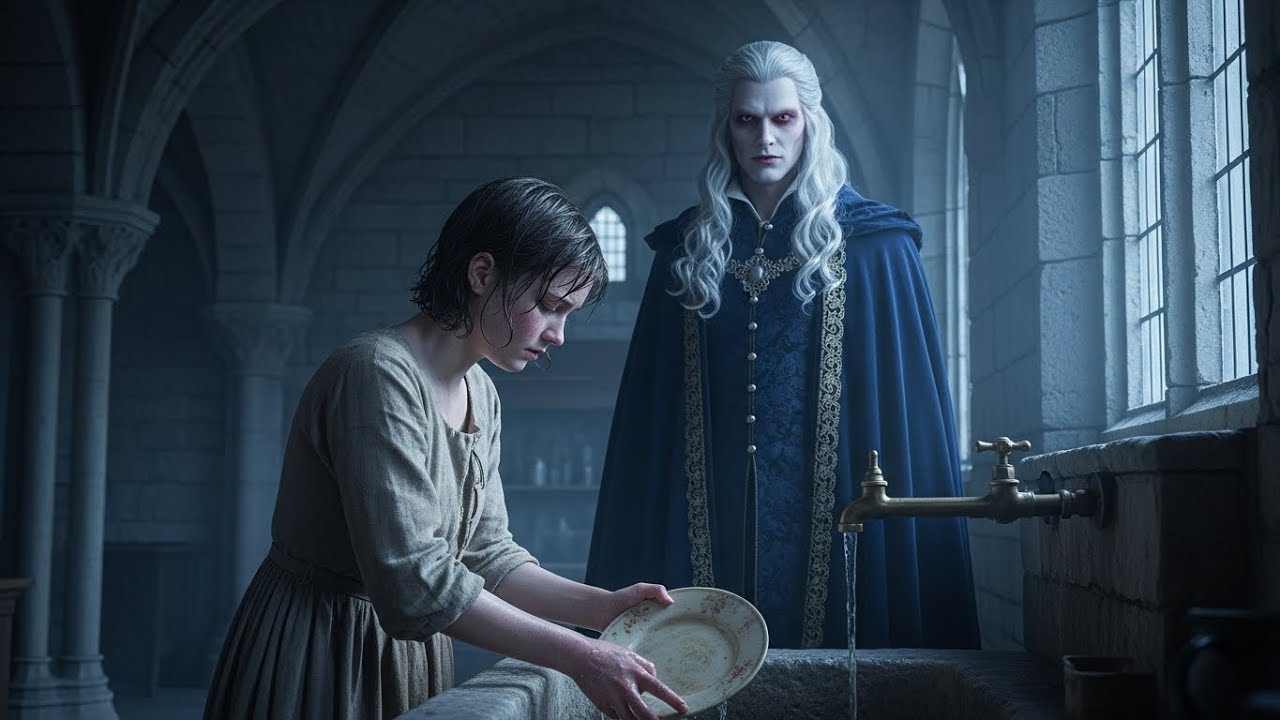 El Rey Vampiro vio a la hija de su criada lavar platos a las 3AM y descubrió por qué faltaba