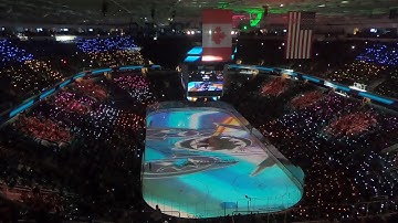 Full pregame light show from San Jose