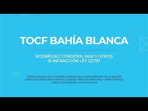 TOCF Bahía Blanca - Causa Rodriguez Cordova