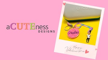 Acrylic Keychain Tutorial | Vinyl on Acrylic Keychain using Cricut Joy | Valentine’s Day DIY