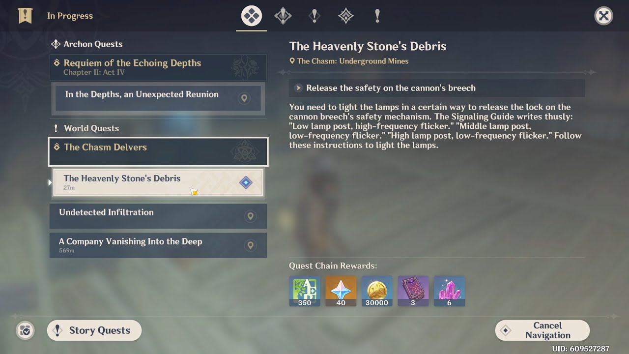 Release the safety on the cannons breech | Genshin impact