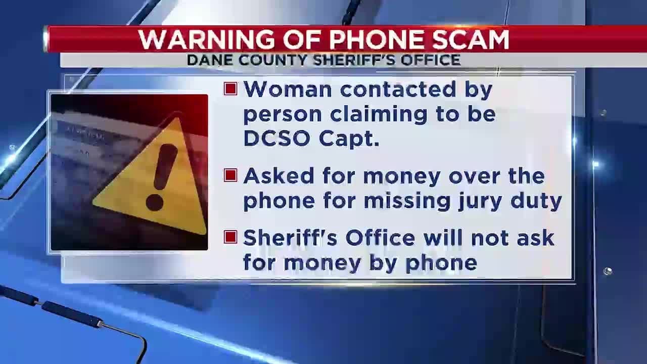 Dane County Sheriff’s Office warns of phone scams after Windsor woman loses $15,000