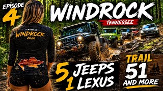Windrock trail 51 panther Rock 5 jeeps 1 Lexus 